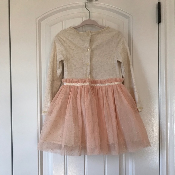 Long Sleeve Sparkly Tulle Dress Size 2T - Picture 4 of 6